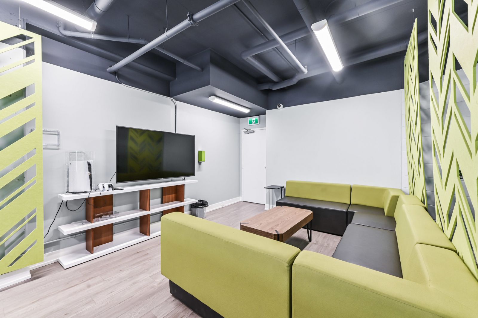 student lounge with tv